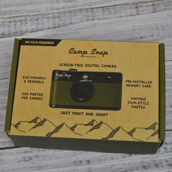Camp Snap Screen-Free Digital Camera Forest Green NEW - Picture 4 of 12
